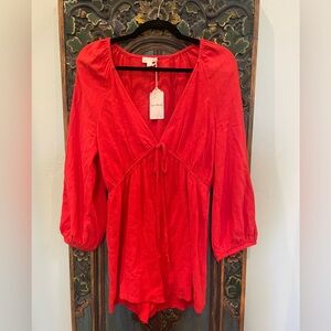 NWT Hem & Thread Cherry Romper Size S